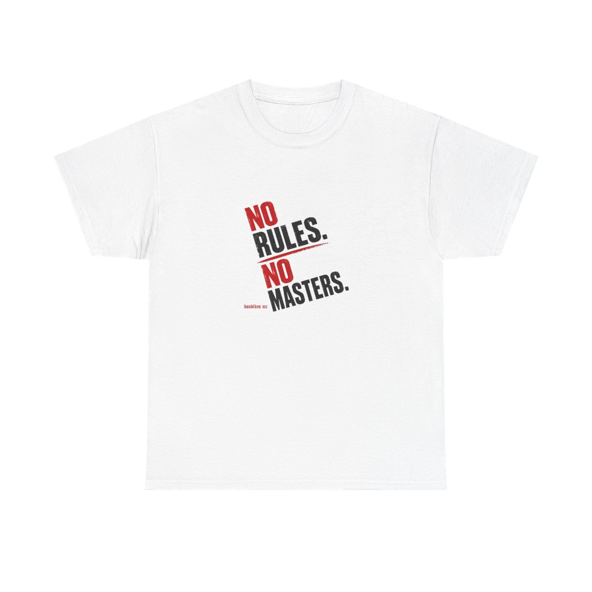 Bandidos MC "No Rules. No Masters." Unisex Tee - alternate angle 3, merchandise