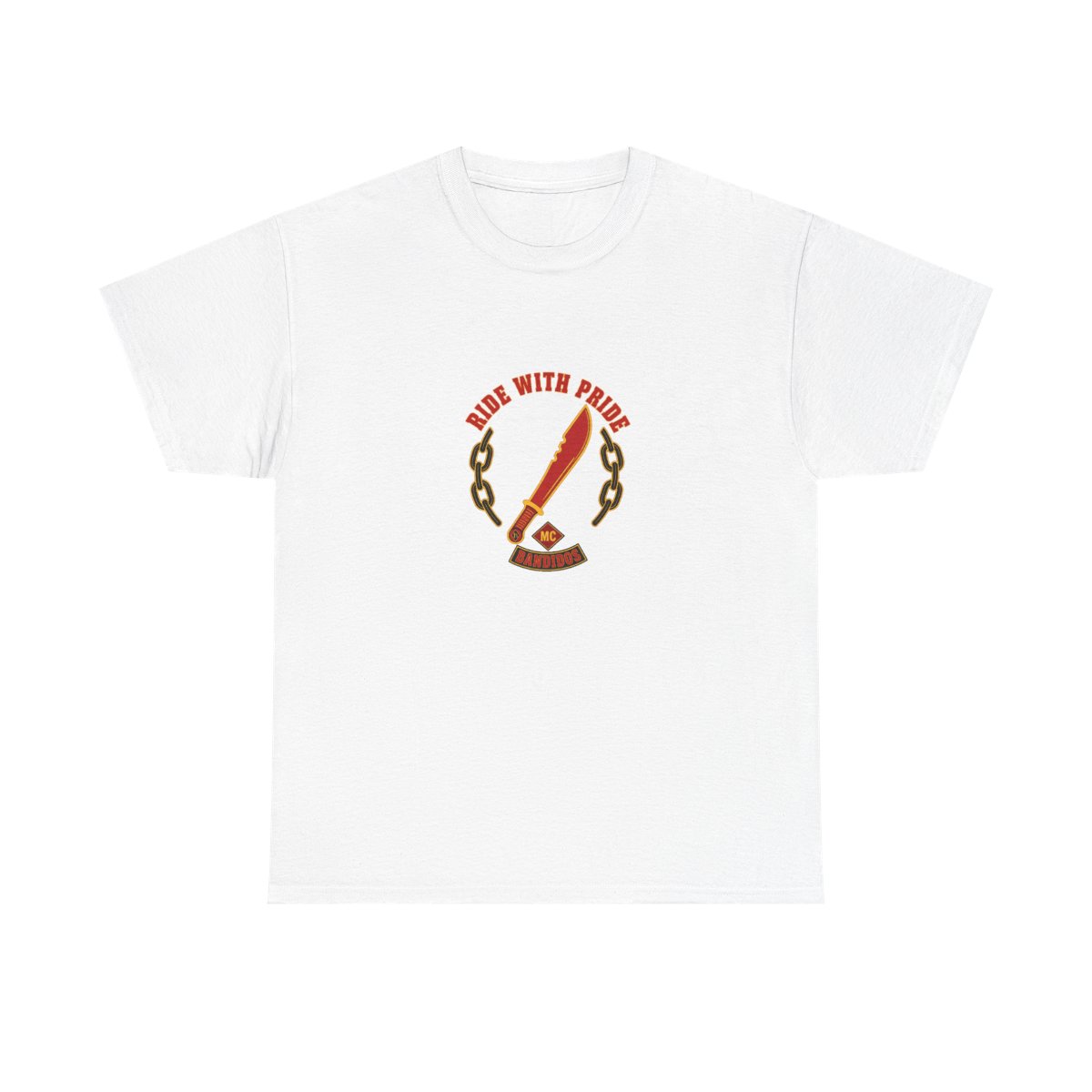 Bandidos MC "Ride with Pride" Unisex Tee - alternate angle 3, merchandise