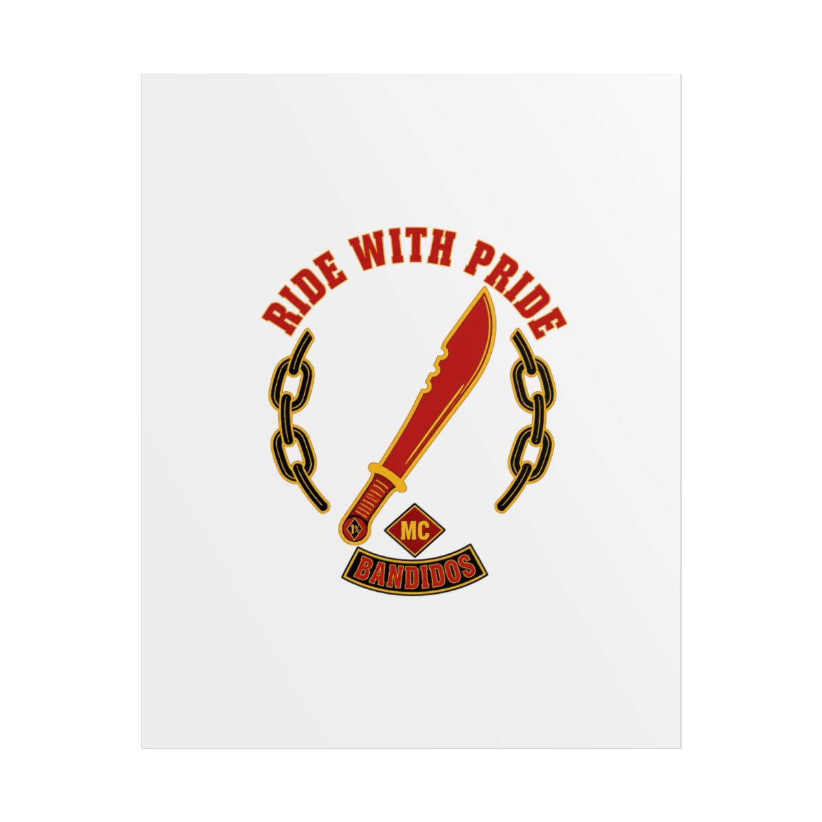 Bandidos MC "Ride with Pride" Poster - Official Posters & Wall Art merchandise