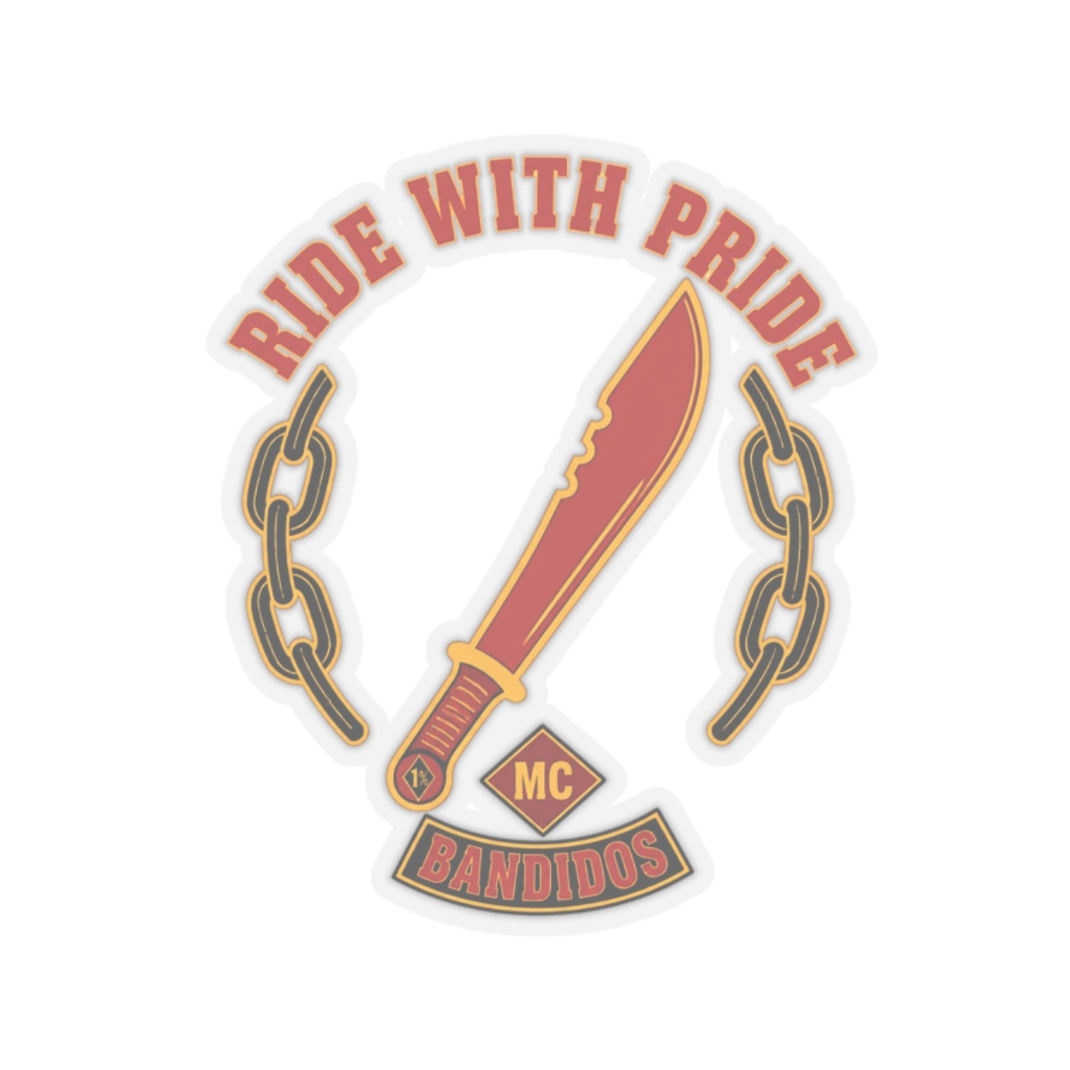 Bandidos MC "Ride with Pride" Sticker