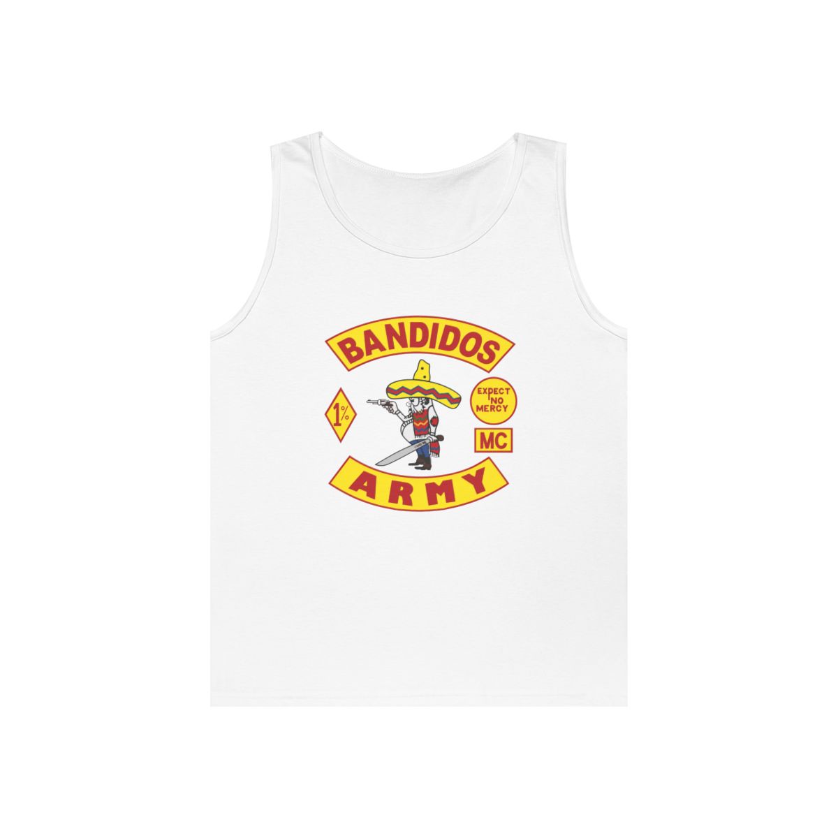 Bandidos Army logo Tank Top | Mexican Sombrero Biker Patch Graphic | Bandidos MC