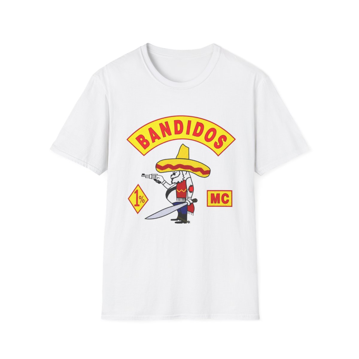 Bandidos sombrero skeleton character T-Shirt | Motorcycle club style | Bandidos MC